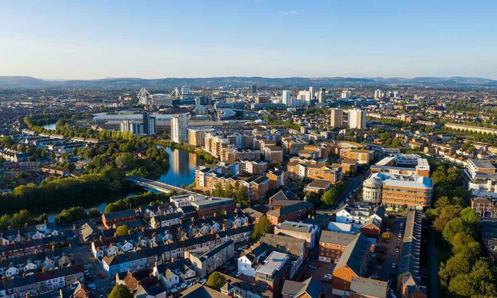 View of Cardiff City